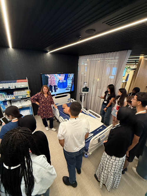 Students coding and problem-solving at Microsoft Innovation Centre
