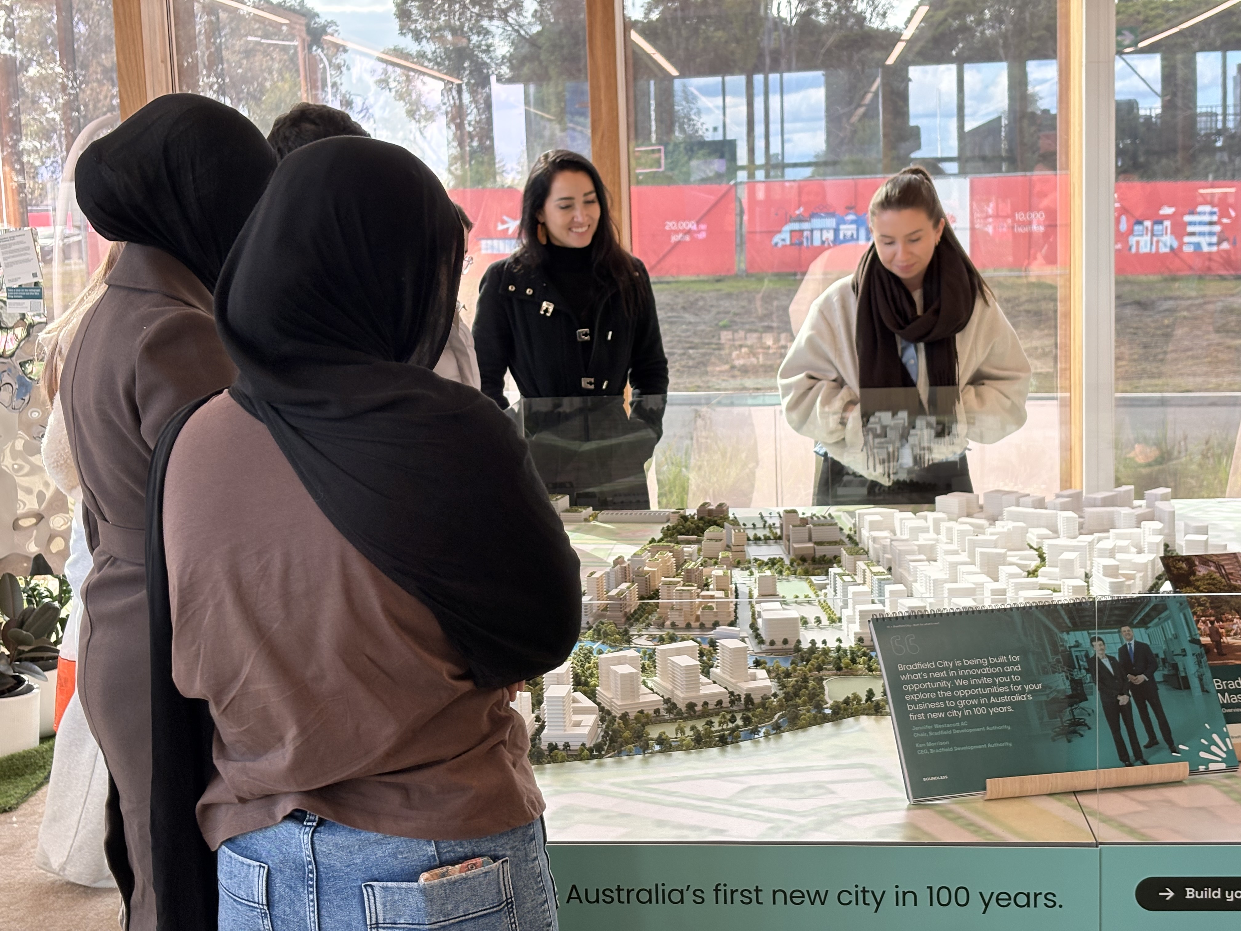 ASIL-supported students visiting Bradfield City innovation precinct